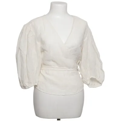 Slå-om bluse (Hvid) fra H&M Trend Bomuld, Polyester
