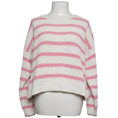 Tröja (Vit, Rosa) från Rich & Royal Polyester, Återvunnen bomull