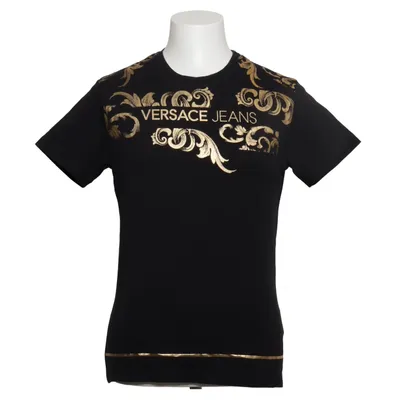 T-shirt (Sort, Guld) fra Versace Jeans Bomuld