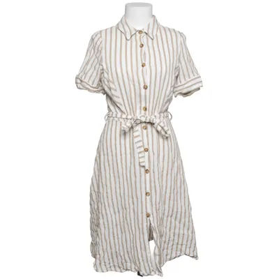 Blousejurk (Beige, Wit) van Lola Liza Katoen, Linnen, Polyester, Viscose