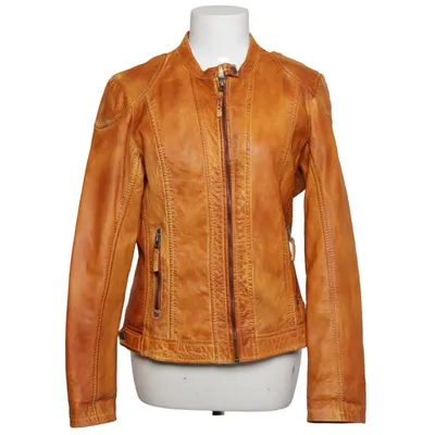 Leather jacket (Brown) from Gipsy Cotton, Leather, Polyester