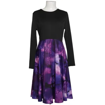 Dress (Black, Purple, Multicolored)