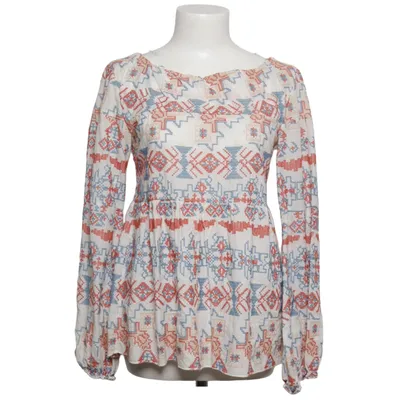 Blouse (White, Multicolored) from Souvenir Cotton, Polyester