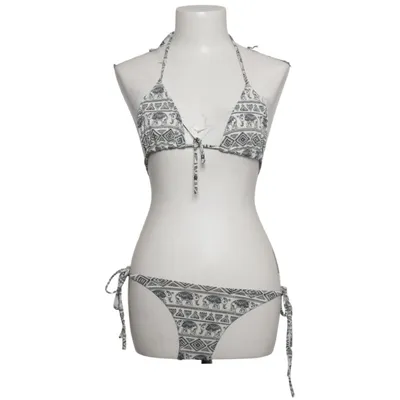 Bikini (Blanc, Bleu) de Rae Élasthane, Polyamide