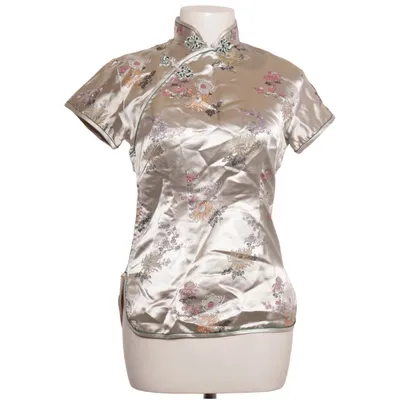 Cheongsam (Silver, Multicolored) from Manon Polyamide, Viscose