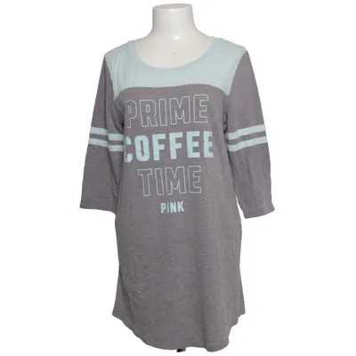 Nightshirt (Gray, Blue) from Pink Victoria's Secret Cotton, Polyester