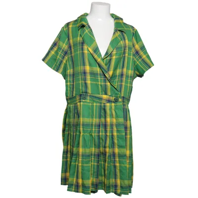 Blousejurk (Groen, Blauw, Geel) van Collusion Polyester, Viscose