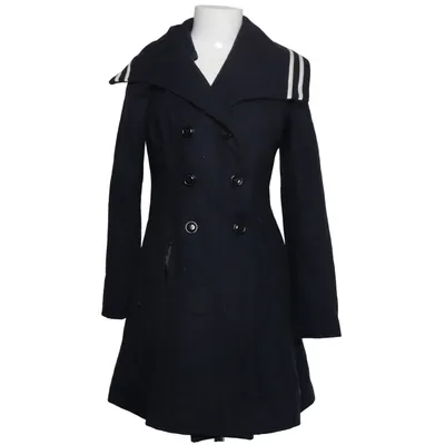 Frakke (Blå, Hvid) fra Voodoo Vixen Polyester, Viscose, Uld