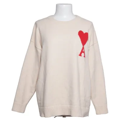 Sweater (Beige, Red) from AMI Organic cotton, Wool
