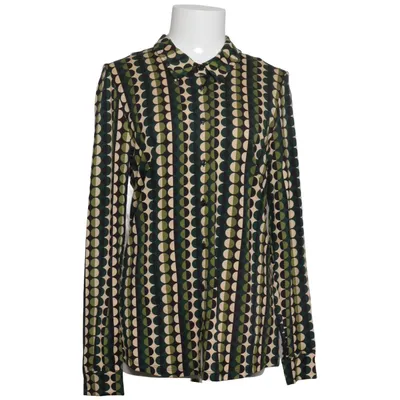 Bluse (Grøn, Sort, Beige) fra King Louie Elastan, Viscose