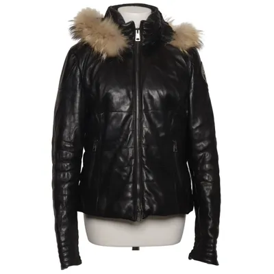 Lederjacke (Schwarz) von Vent couvert Leder, Polyester