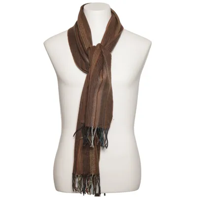 Scarf (Brown, Gray, Blue) from LACO Cashmere