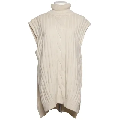Pull sans manches (Beige) de Alexander McQueen Cachemire, Laine