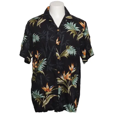 Kortærmet skjorte (Sort, Flerfarvet) fra Paradise Found Viscose