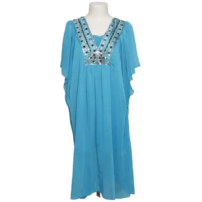 Kaftan (Blå) från Jia Jia Polyester, Viskos