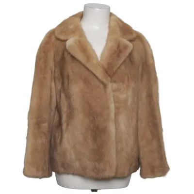 Fur jacket (Beige) from Saga Mink
