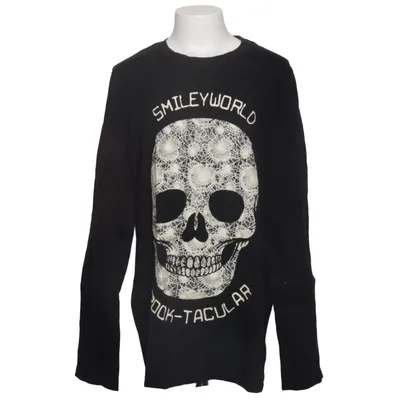 Lange mouwen shirt (Zwart) van Smiley World Katoen