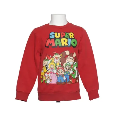 Collegetröja (Röd, Flerfärgad) från Super Mario Bomull, Polyester