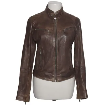 Läderjacka (Brun) från Aviatrix Skinn, Polyester