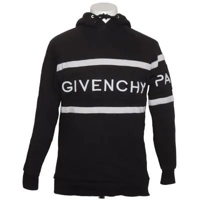 Hoodie (Black, White) from Givenchy Cotton, Polyester