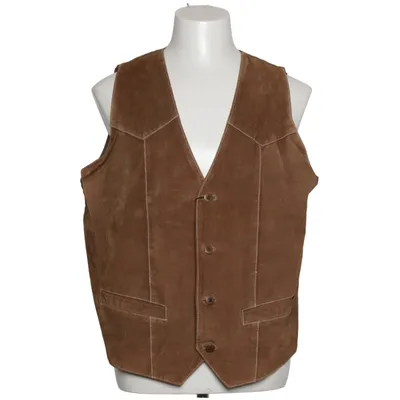Leather vest (Brown) from Earthbound Leather, Nylon