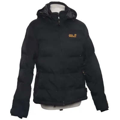 Down jacket (Black) from Jack Wolfskin Down, Feather, Metallic fiber, Polyamide, Polyester