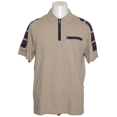 Polo shirt (Beige, Multicolored) from Catamaran Cotton