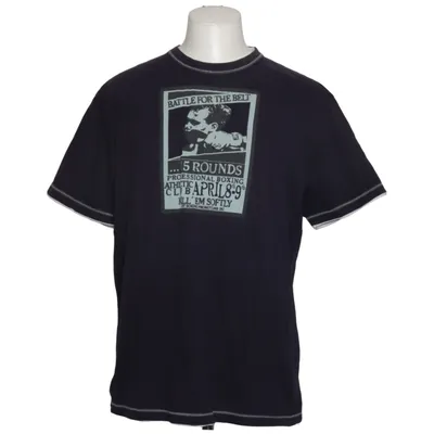 T-shirt (Blauw) van Abrams Katoen