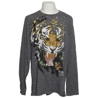 T-shirt à manches longues (Gris, Multicolore) de DWD Coton, Polyester