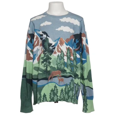 Pull-over (Bleu, Vert, Multicolore) de Stella McCartney Kids Coton, Élasthane, Laine