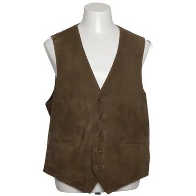 Leather vest (Brown) from Wellington of bilmore Leather, Polyester