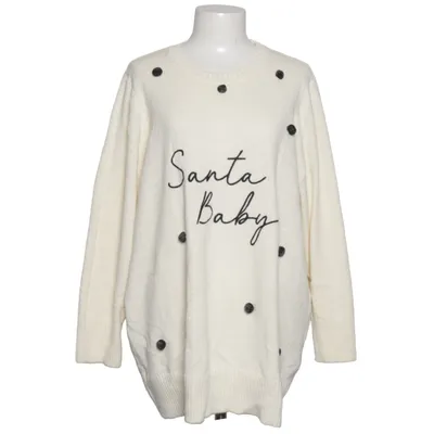 Julesweater (Hvid) fra Next Maternity Akryl, Polyamid, Polyester