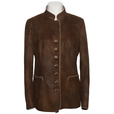 Blazer (Brown, Beige) from H. Moser Acetate, Polyester