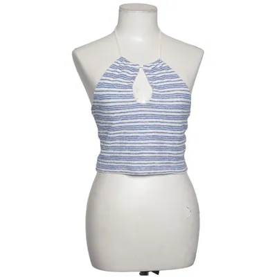 Halter neck top (Blue, White) from Pull & Bear