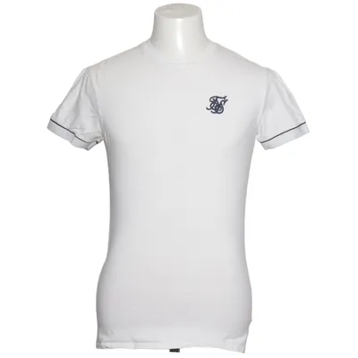 T-shirt (Blanc) de SikSilk Coton, Élasthane