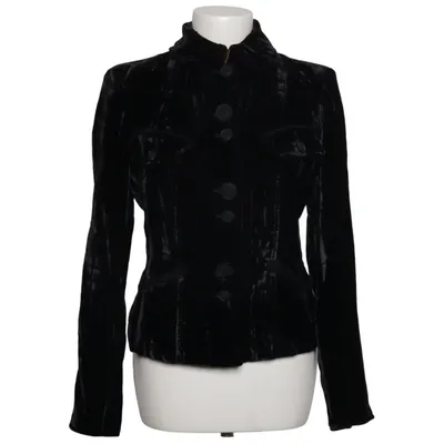 Blazer (Noir) de Gianni Versace Élasthane, Viscose, Laine