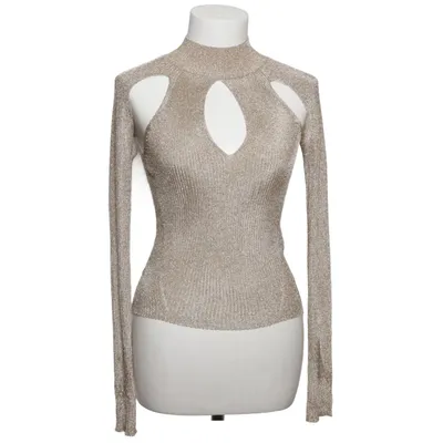 Top (Guld) fra Reiss Elastan, Metallfiber, Polyamid, Viscose