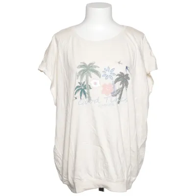 T-shirt (Beige, Flerfarvet) fra Gina Bomuld