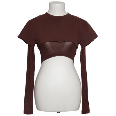 Crop top (Bruin) van Jacquemus Katoen, Elastaan, Lyocell