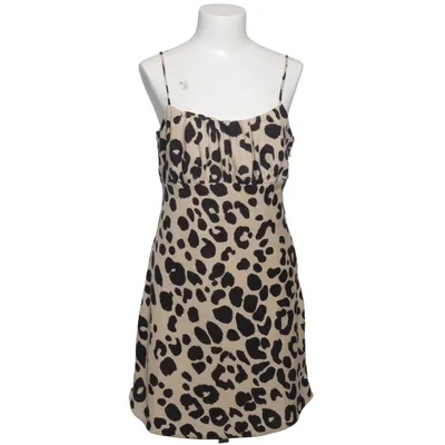 Klänning (Beige, Svart) från Mango Bomull, Polyester