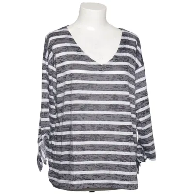 Långärmad t-shirt (Grå, Vit) från Norah Bomull, Polyester