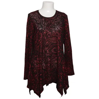 Tunika (Rød, Sort) fra Kriss Bomuld, Elastan, Polyester