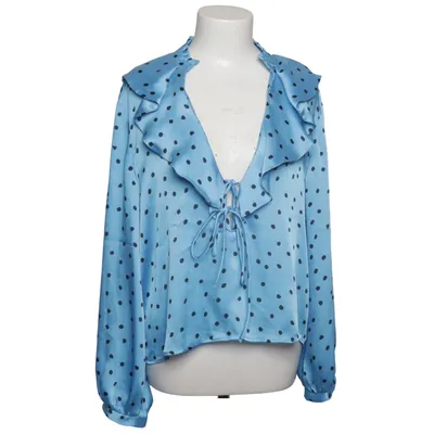 Blouse (Blue, Black) from Zara Polyester