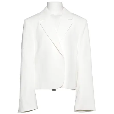 Blazer (Hvid) fra H&M Elastan, Polyester