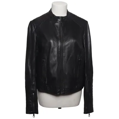 Leather jacket (Black) from SET Urban Deluxe Leather, Polyester