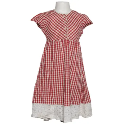 Jurk (Rood, Wit) van Petit Louie Katoen