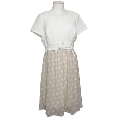 Robe maternité (Blanc, Beige) de Luxe by Seraphine Élasthane, Polyester, Soie, Viscose