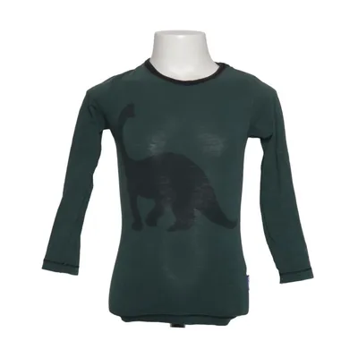 Lange mouwen shirt (Groen) van Claesen's Katoen, Elastaan