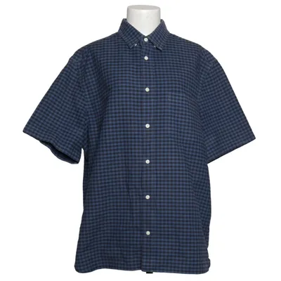Short sleeve shirt (Blue, Black) from L.O.G.G by H&M Cotton