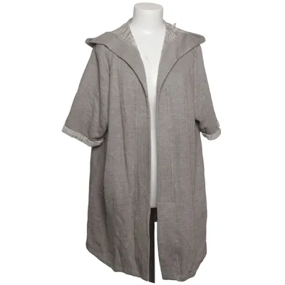 Cardigan (Gray, White) from Pure by Ulla Popken Cotton
